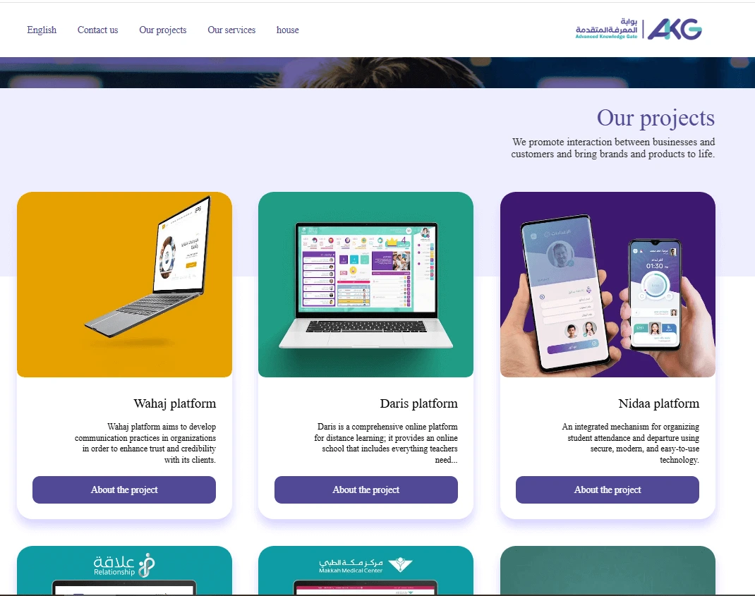 Portfolio & Showcase Platform - our-projects