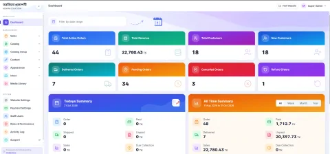 Admin portal preview