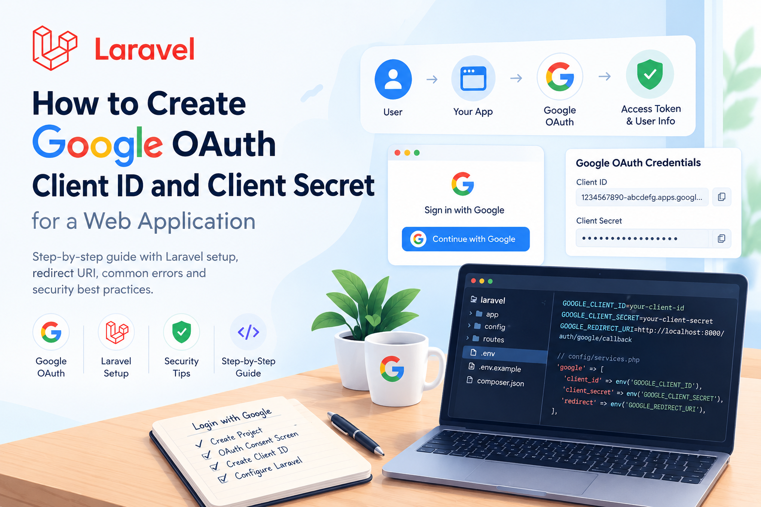 How to Create Google OAuth Client ID and Client Secret for a Web Application