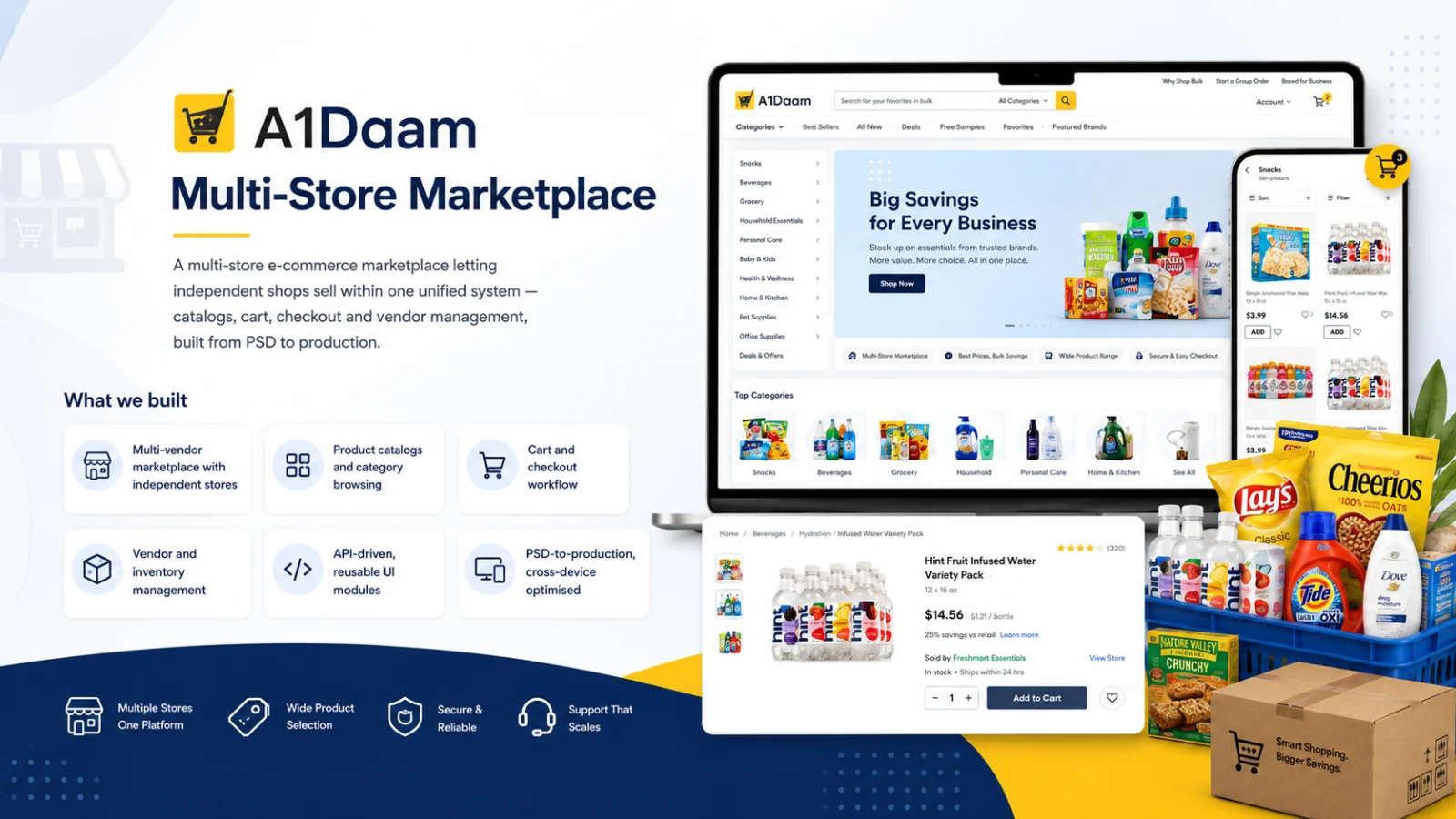 A1Daam — Multi-Store Marketplace