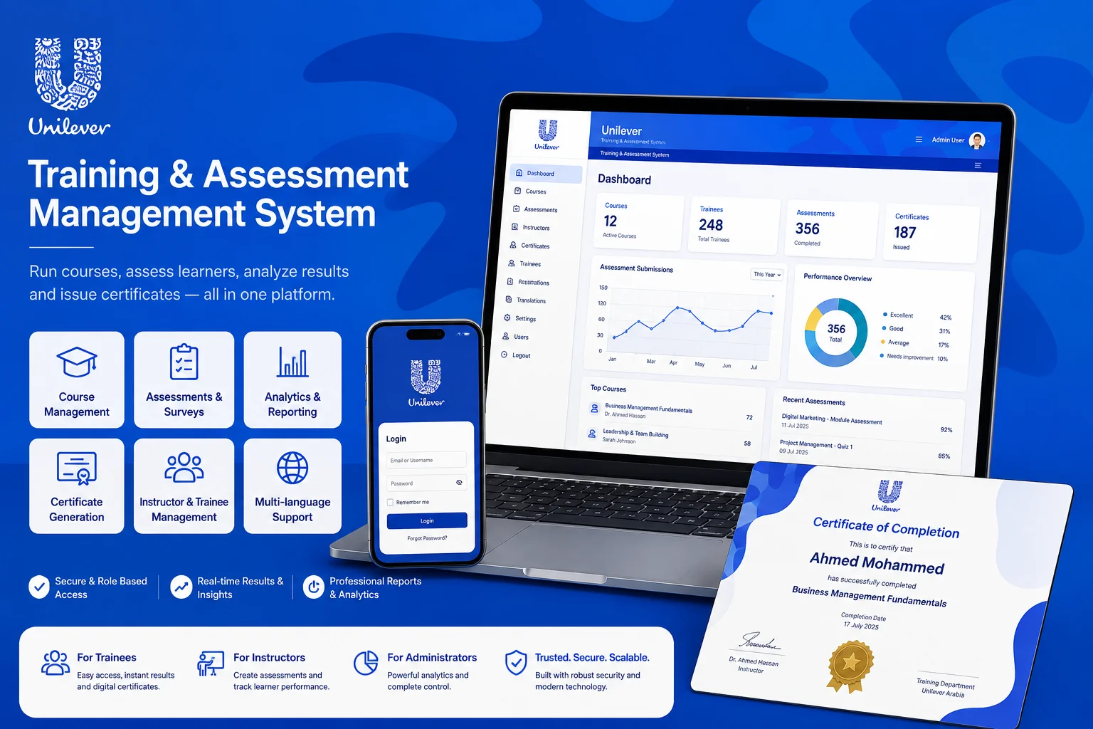 Corporate Training & Assessment Platform — screenshot 1