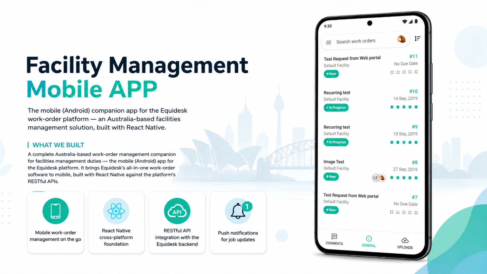 Facility Management — Android Application — screenshot 1
