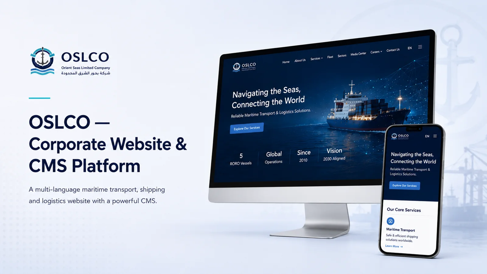 Maritime Shipping, Fleet & Logistics Corporate Platform