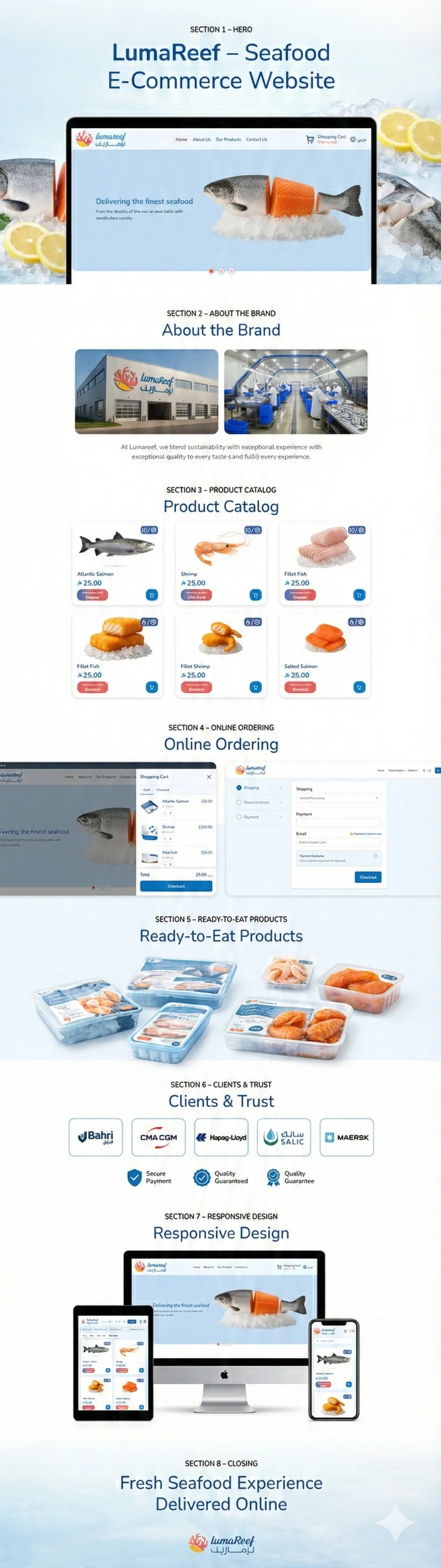 LumaReef — Seafood E-Commerce — screenshot 2