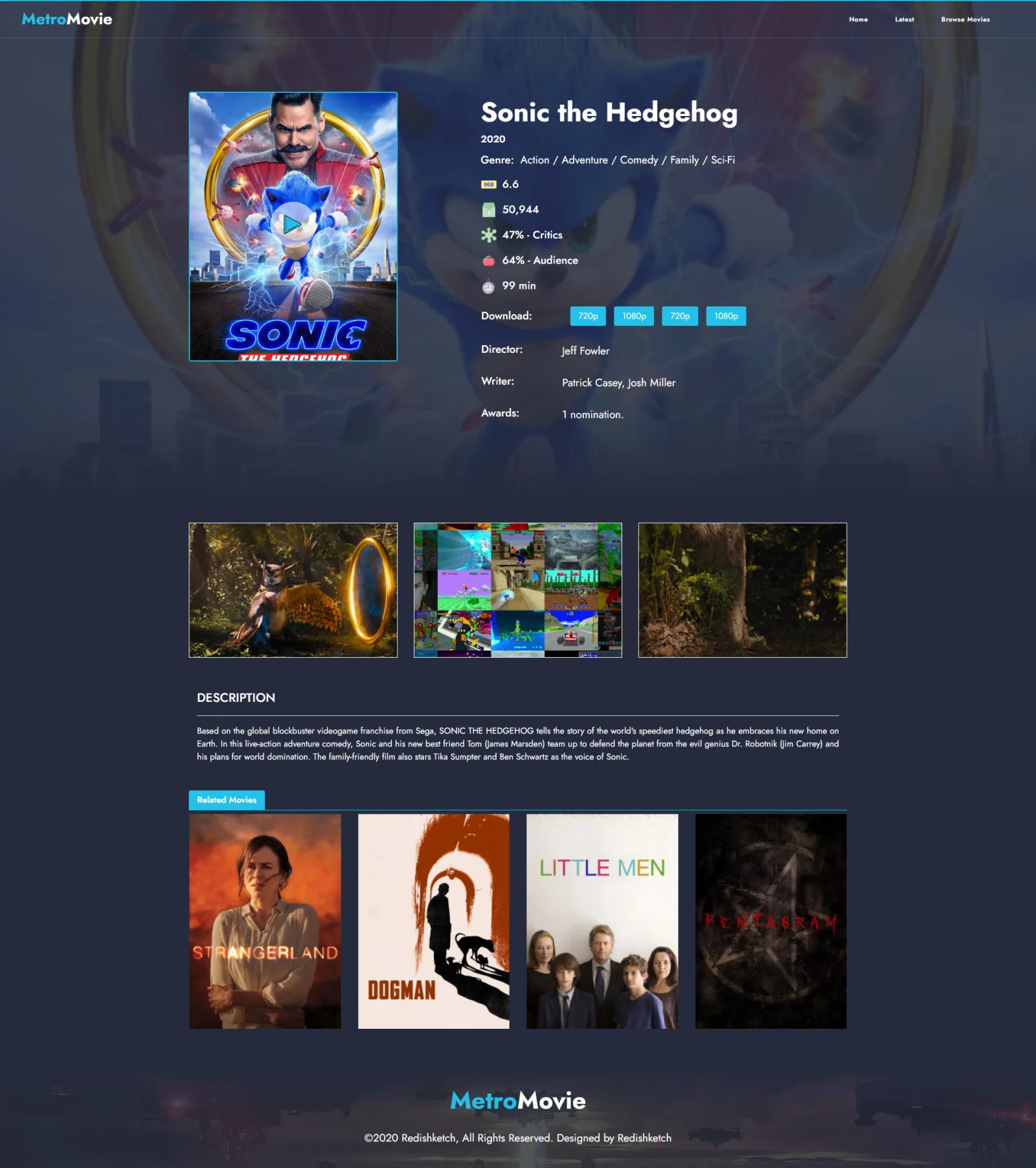 Metro Movies — Streaming Portal — screenshot 2