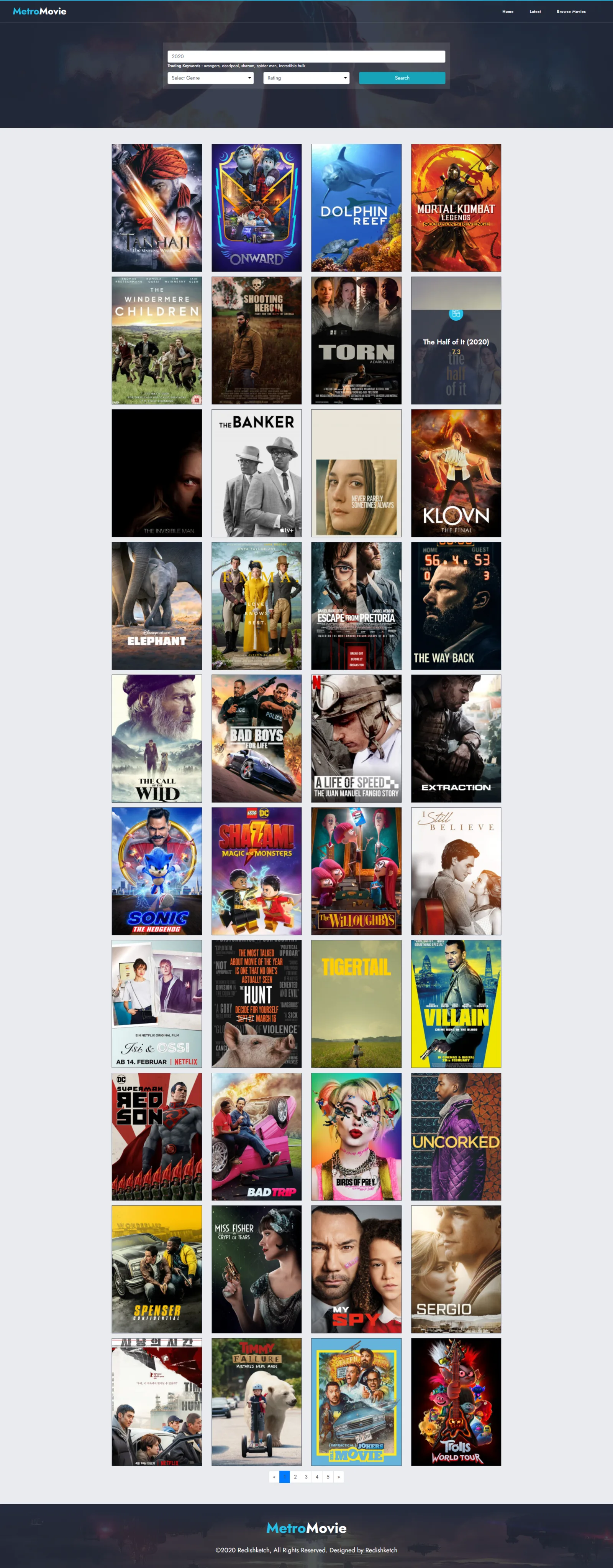 Metro Movies — Streaming Portal — screenshot 3